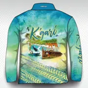 K'Gari Discovery - Green Fishing Shirt