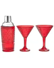 Godinger Claro Cocktail Shaker & Martini Set