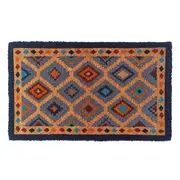 Kilim Multicolour PVC Backed Coir Doormat - Entry Mat, Welcome Mat, Door mat, Non Slip, Anti Slip, Front Door, Waterproof, Durable