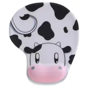 Mousepad Ergonomic Gel Wrist Support Cow Pattern Mouse Pad for Computer Users