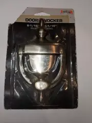 Door Knocker Brushed Nickel Sold Thru Target, 6 1/16" X 3 1/16" NIB