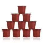 Two-Tone Mini Soft Plastic Plant Trays Round Planter Nursery Pots Flower Vases