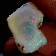 7.90Ct Original AAA+ Ethiopian "Play-Of-Color" Fire Opal Rough Natural Gemstone