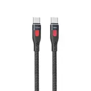 Remax Lesu Pro 1m Pd100w Type C To Usb C Type C Aluminum Alloy Braid Fast Charging Data Cable Black #RC-187c
