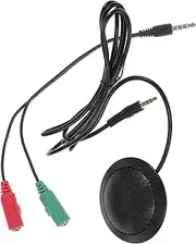 Gadpiparty Omnidirectional Conference Microphone for Online Meetings Desktop Recording and Gaming Plug Condenser Mic with Connector for Podcasts and Video Chats