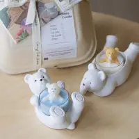 在飛比找蝦皮商城精選優惠-韓式の熊熊燭台【Creamy Candle】生日禮物/母親節