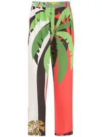 在飛比找Farfetch優惠-tropical print trousers