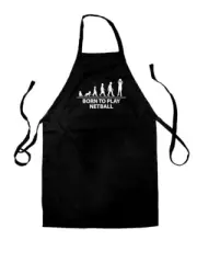 Born to Play Netball - Unisex Kids Apron - Team Net Ball Sport Hobby Fan Love