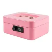 Medium Cash Box with Combination Lock Safe Metal Money Box with Money