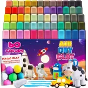 ESSENSON Magic Clay - Air Dry Clay 60 Colors, Modeling Clay for Kids with Tools