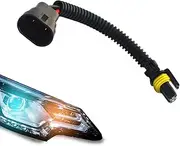 Headlight Socket,H11 Connector Headlight Connector Pigtail - Female Adapter, Fog Light Harness, Automotive Replacement Electrical Wiring Harnesses for Electrical