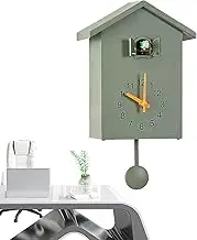 Wall Clock Decor Cuckoo - Bird Clock Wall Art - Wall Decor Cuckoo Clock, Battery Powered Wall Clocks with Pendulum, Modern Wallclock for Home Decoration