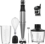 Immersion Blender Handheld Corded Hand 1100W, Trigger Variable Silver