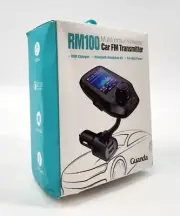 Bluetooth RM100 Multifunction Wireless Car FM Transmitter Kit- Black