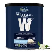 Whey Protein Isolate - Vanilla Flavor, 20 Grams per Serving, Sourced from Gra...