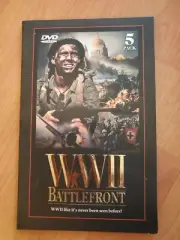 5 DVD Set WW II Battlefront History Atlantic Pacific Campaign 1939 1945 Booklet