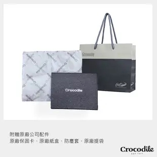 【原廠公司現貨】Crocodile 鱷魚 9卡夾 牛皮短夾 義大利防刮斜格紋Wind系列 0103-59051