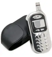 Cell Phone Hip Alcohol Whiskey Hidden Flask with Case 4 oz Stainless Steel