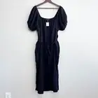 NWT A Pea In The Pod Maternity Dress Size Large Women's Organic Cotton Gauze