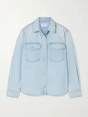 [AGOLDE] AGOLDE - Rina Denim Shirt - Light denim - x large x large Blue