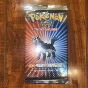 Pokemon EX Ruby & Sapphire HEAVY Booster Pack Mightyena Art Factory Sealed/New!
