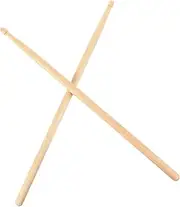 COMPUKAS 1 Pair Walnut Wood Drum Sticks Professional Drumsticks for Beginners Comfortable Grip for Musical Instruments Convenient for Carrying Playing