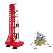 Aoshima Spaceship No.02 Apollo Saturn Rocket + Lunar Module Plastic Model kit