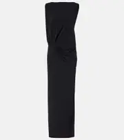 [Jacquemus] Jacquemus Peplo draped jersey maxi dress UK 8 black