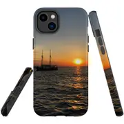 For iPhone 14 Plus Case Tough Protective Cover, Sailing Sunset