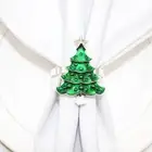 Metal Christmas Tree Napkin Ring Portable Tissue Ring Xmas