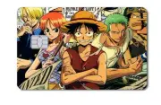 One Piece Monkey D. Luffy Credit Card Smart Sticker Skin Precut Small Chip Debit