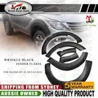 For Mazda BT50 BT-50 2012 - 2017 Black Fender Jungle Flares Wheel Arch Set of 6