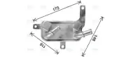 AVA Oil Cooler OL3708 for Opel Corsa (2007) 1.4 Ecotec