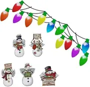 SUPVOX 1 Set Christmas Car Magnets Reflective Holiday Stickers for Festive Car Decorations Light Bulb Shapes Eye Catching Xmas Accents for Vehicles Reusable and Durable Magnets