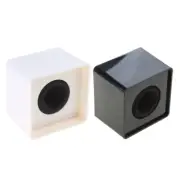 Microphone Logos Station Square Shaped Interview KTV Mic Station Cube