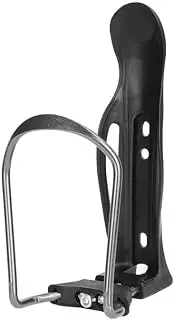 Bike Water Bottle Cage, Black, Aluminium, Adjustable, Secure, Anti-Rust, Suitable for Mountain & Road Bikes