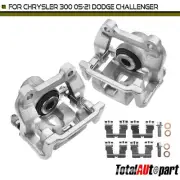 2x Brake Calipers w/ Bracket for Chrysler 300 2005-2021 Dodge Challenger Rear (for: Chrysler)