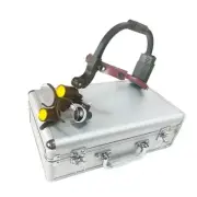 2.5X/3.5X Dental Surgical Headband Binocular Loupes with 5W LED Head Light 2 Led