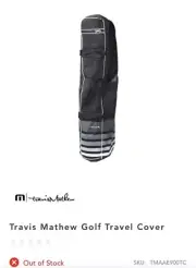 NWT Travis Mathew Luggage Collection Golf Clubs Travel Roll Bag. Sold Out Online