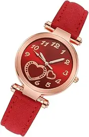 [Healeved] 1Pc Elegant Heart Wrist Watch for Ladies Casual Wear with Decorative Design Comfortable Fit Smooth Touch for Everyday Use