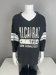 CHAMPION Women’s 3/4 Sleeve T Shirt Size Medium ( Alcatraz ) Black NWT