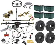 Rear Differential Axle Kit 1000W 48V Motor Kit For ATV GoKart Golf Cart Tricycle
