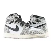 Nike Air Jordan 1 Retro High OG GS Big Kids Cement Basketball Shoes FD1437-052