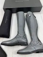NEW! Franco Tucci Sofia Italian Equestrian Riding Boots 41 DW Gray $1,300