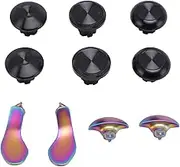 Metal Thumbsticks for PS 5 Edge Controller, 6 Analog Stick Joystick + 4 Back Paddles Triggers Buttons, Replacement Accessories Kit for PS 5 Edge Wireless Controller