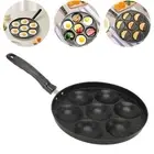 Egg Pan Omelette Fried Egg Pan 7 Holes Frying Pan Nonstick Multipurpose