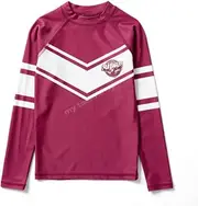 [BLEACHER ATHLETIC] Manly SEA Eagles NRL Youth Swim Rashie Shirt