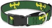 Dog Collar Martingale Daredevil Action Poses Comic Panels Grays Red 18 to 32 Inches 1.5 Inch Wide