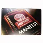 2x Tin Sign MANIFEST Sprint Drink Bar Whisky Rustic Look