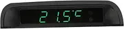 Alipis 1Pc High Precision Car Dash Clock Thermometer Solar Powered Automatic Brightness Easy Installation Durable Digital Clock for Vehicle Dashboard
